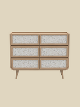 Kael Six Drawer Chest - Natural