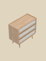 Kael Three Drawer Chest - Natural