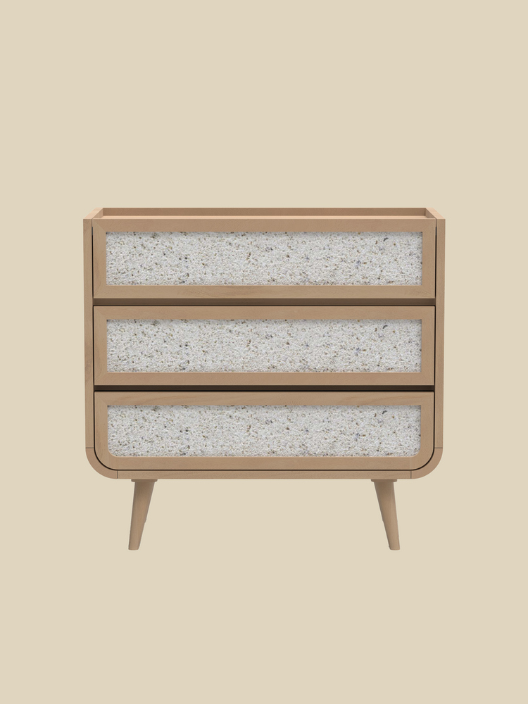 Kael Three Drawer Chest - Natural