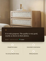 Kael Three Drawer Chest - Natural