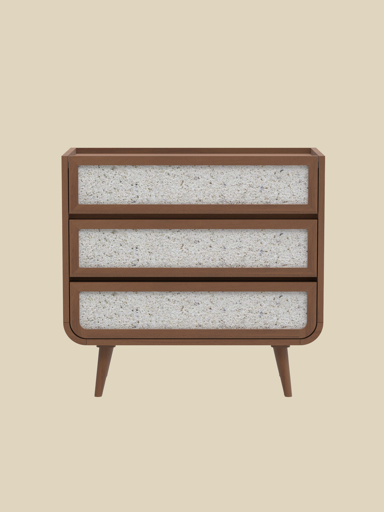 Kael Three Drawer Chest - Walnut