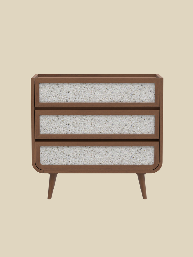 Kael Three Drawer Chest - Walnut