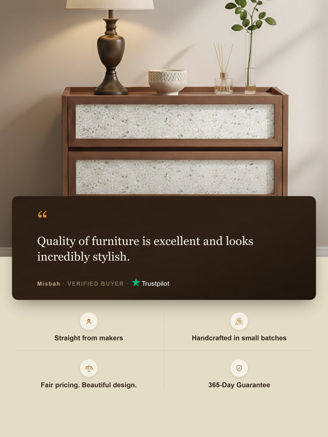 Kael Three Drawer Chest - Walnut