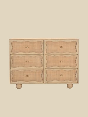 Paxon Six Drawer Chest With Cane