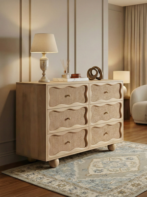 Paxon Six Drawer Chest With Cane