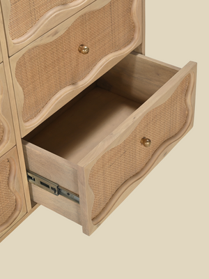 Paxon Six Drawer Chest With Cane