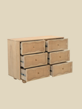 Paxon Six Drawer Chest With Cane
