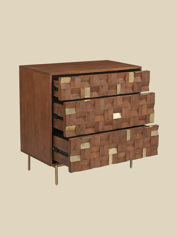 Caspian Three Drawer Chest