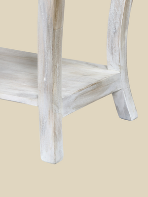 Rustic Haven Console Table - White