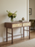 Aurea Burl Two Drawer Console Table - Walnut
