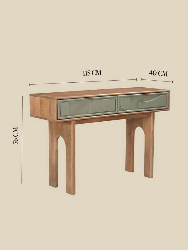 Verde Two Drawer Console