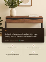 Danton Two Drawer Wooden Console Table