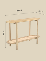 Elora Rattan Console Table