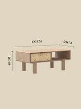 Aurea Burl Coffee Table - Natural