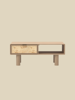 Aurea Burl Coffee Table - Natural