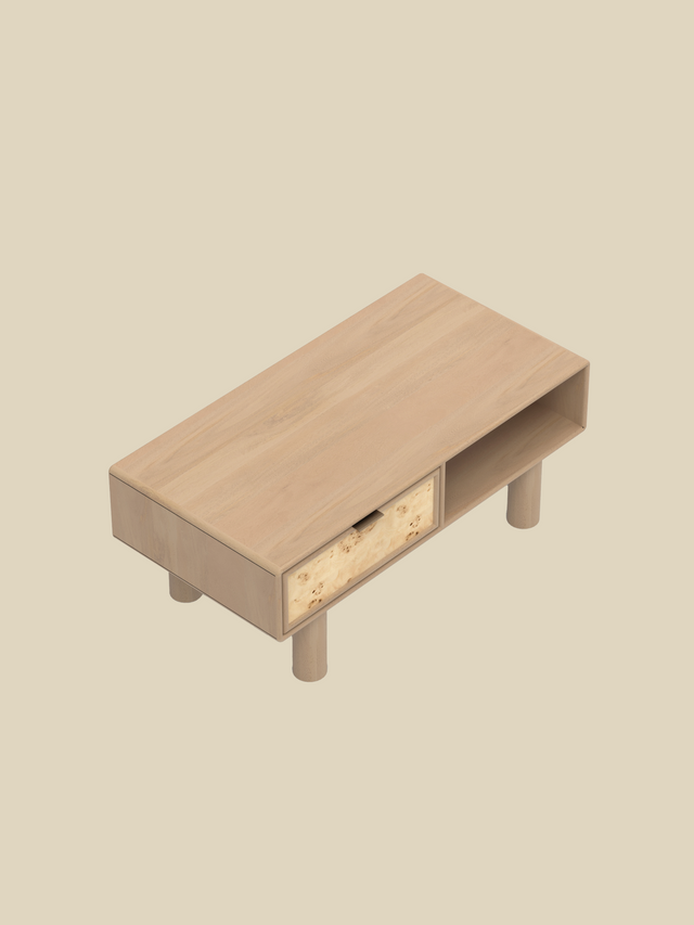 Aurea Burl Coffee Table - Natural