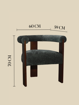 Marlowe Green Upholstered Dining Chair