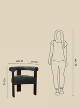 Marlowe Green Upholstered Dining Chair