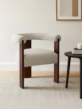 Marlowe Ivory Upholstered Dining Chair