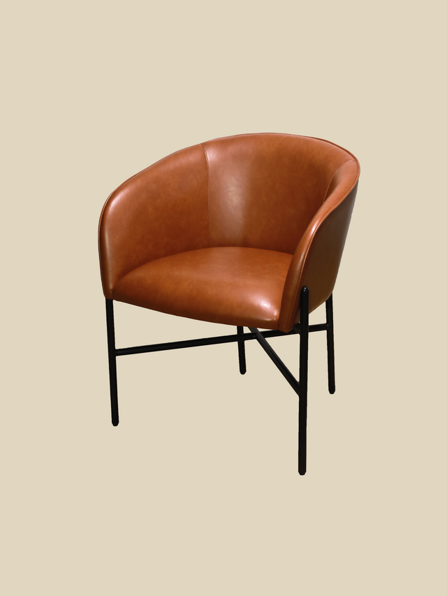 Sutton Brown Upholstered Dining Chair