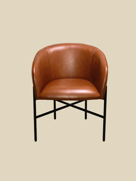 Sutton Brown Upholstered Dining Chair
