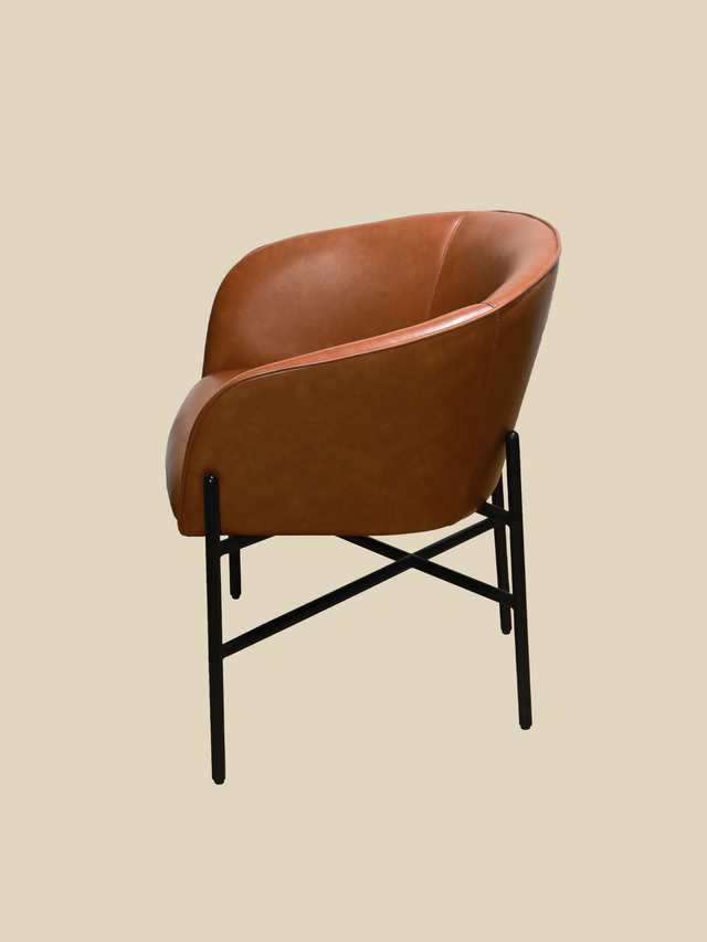 Sutton Brown Upholstered Dining Chair