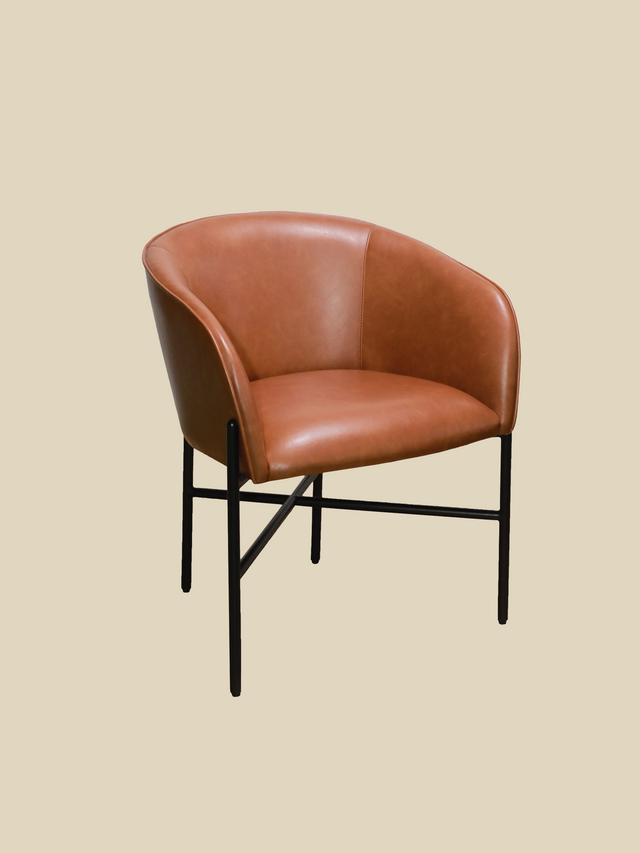 Sutton Brown Upholstered Dining Chair