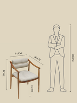 Rowan Cream Upholstered Dining Chair