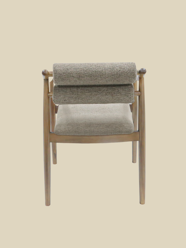 Rowan Brown Upholstered Dining Chair