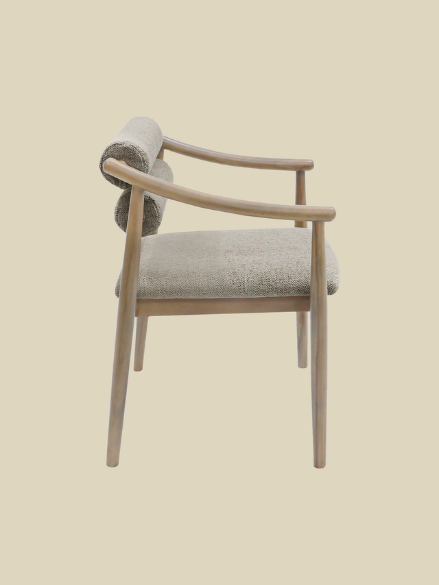 Rowan Brown Upholstered Dining Chair