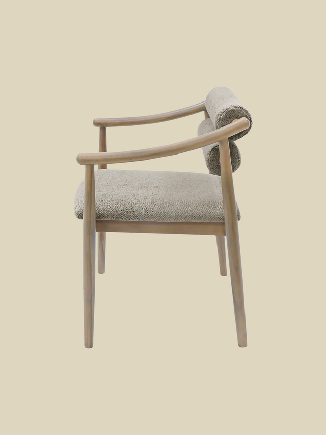 Rowan Brown Upholstered Dining Chair