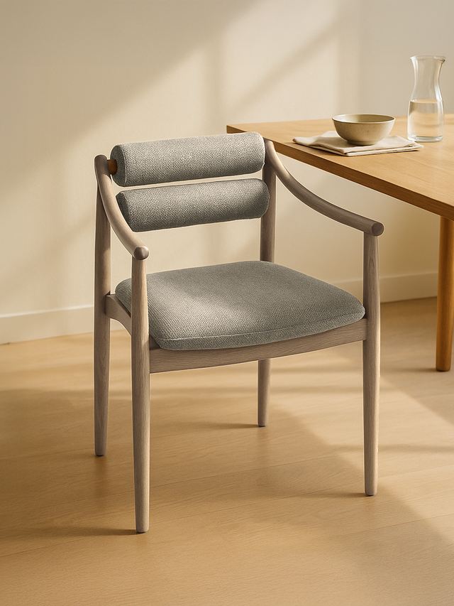 Rowan Brown Upholstered Dining Chair