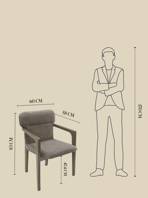 Alder Grey Upholstered Dining Chair