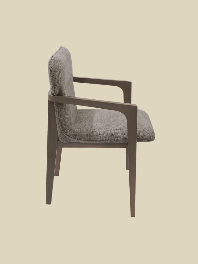 Alder Brown Upholstered Dining Chair