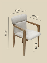 Alder Cream Upholstered Dining Chair