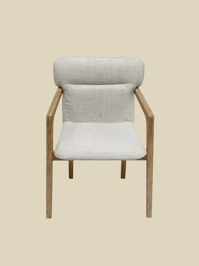 Alder Cream Upholstered Dining Chair