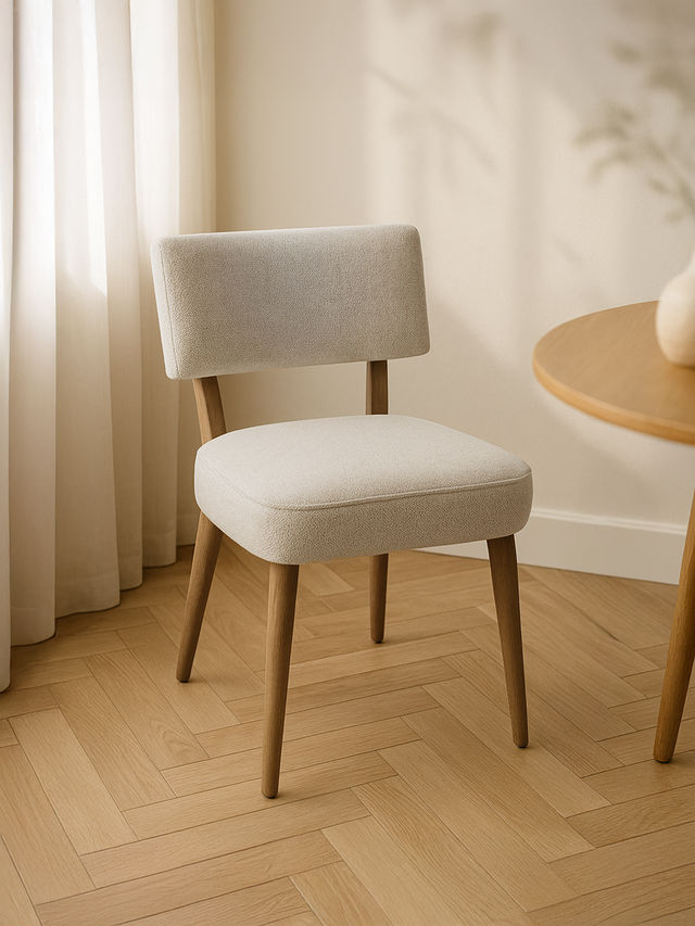Keaton Cream Upholstered Dining Chair