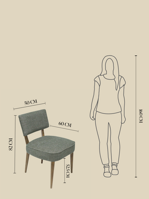 Keaton Green Upholstered Dining Chair