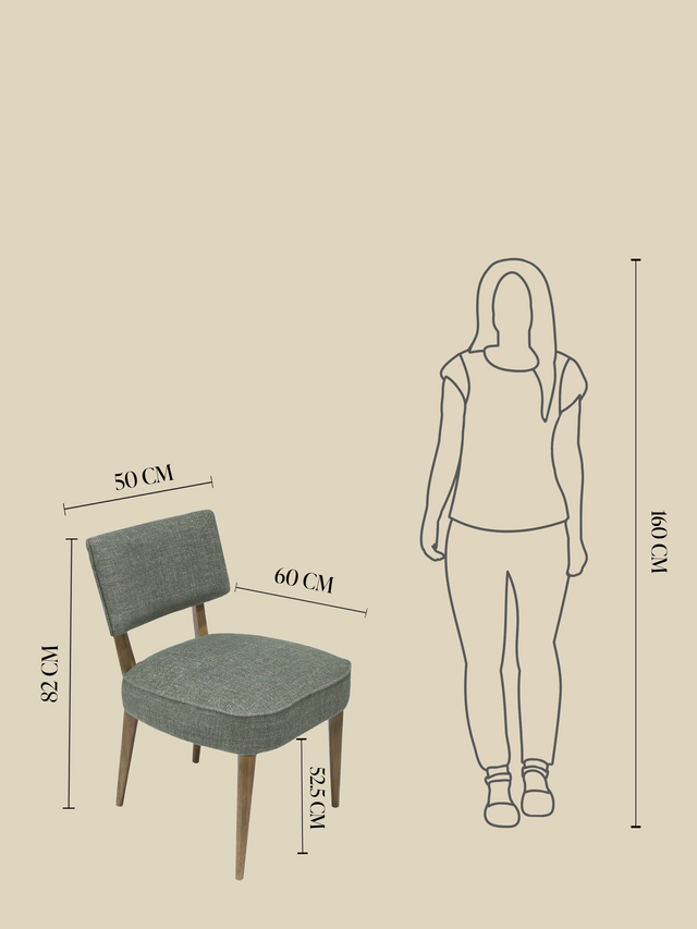 Keaton Green Upholstered Dining Chair