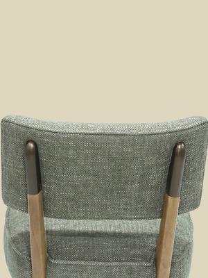 Keaton Green Upholstered Dining Chair