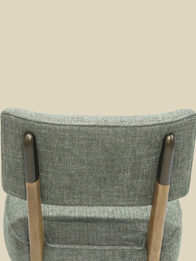 Keaton Green Upholstered Dining Chair