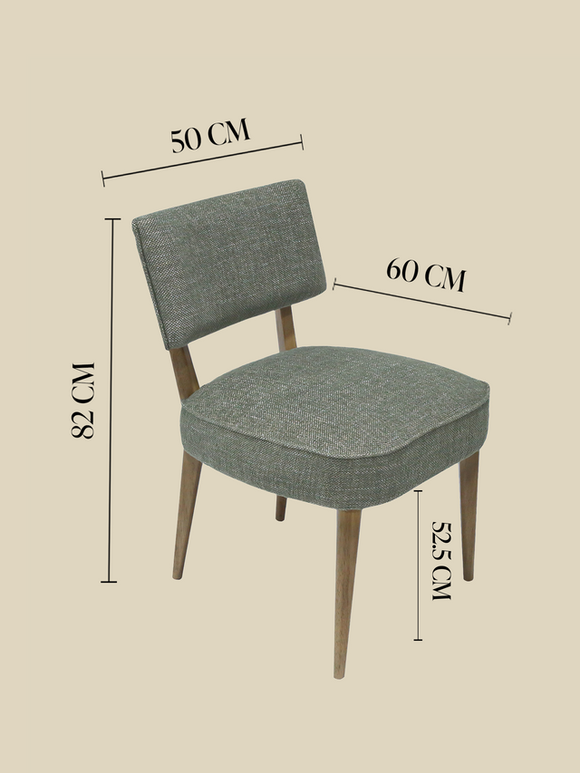 Keaton Green Upholstered Dining Chair