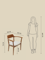 Arbor Cream Upholstered Dining Chair