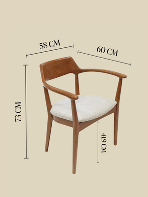 Arbor Cream Upholstered Dining Chair