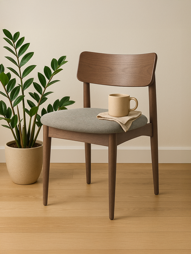 Noami Brown Upholstered Dining Chair