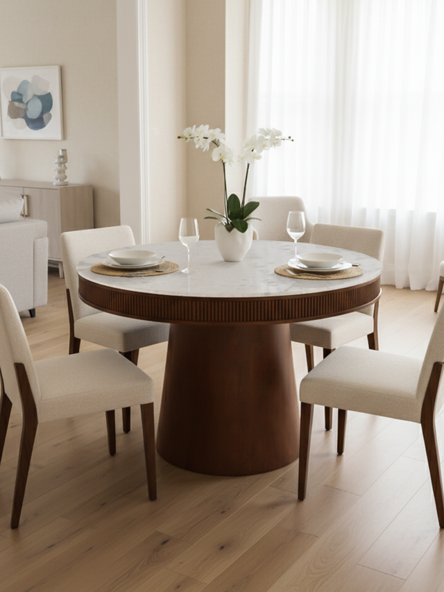 Nate Marble Top Dining Table