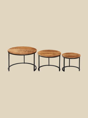 Silvana Mango Wood Nesting Coffee Table