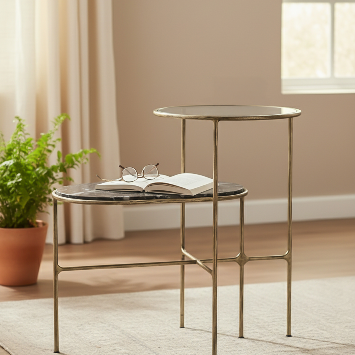 Mateo Mixed Material Side Table – FABLEROOM