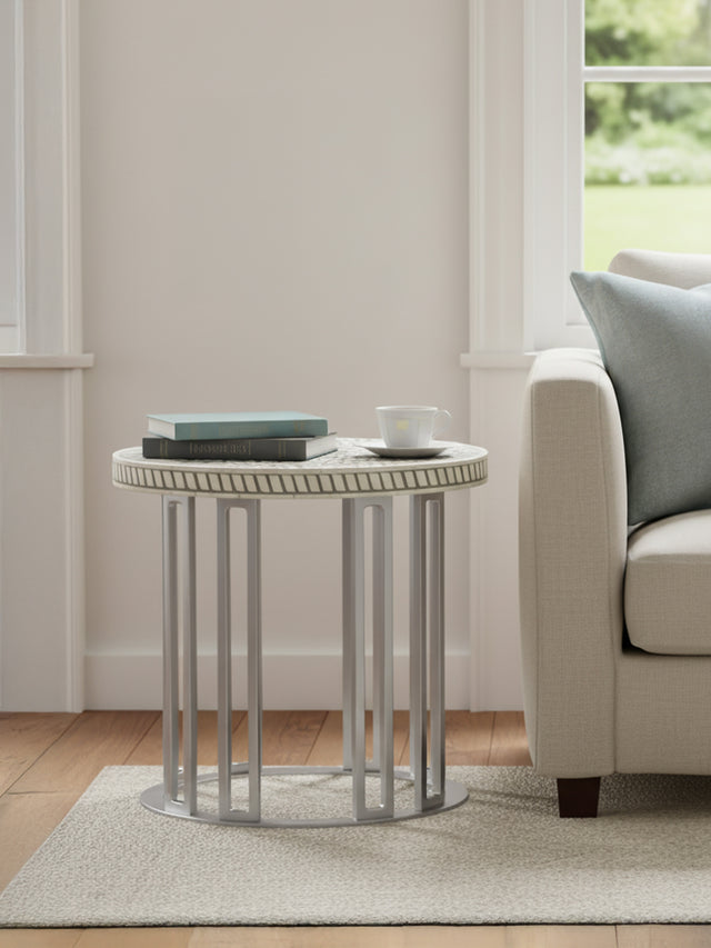 Karen Bone Inlay Side Table