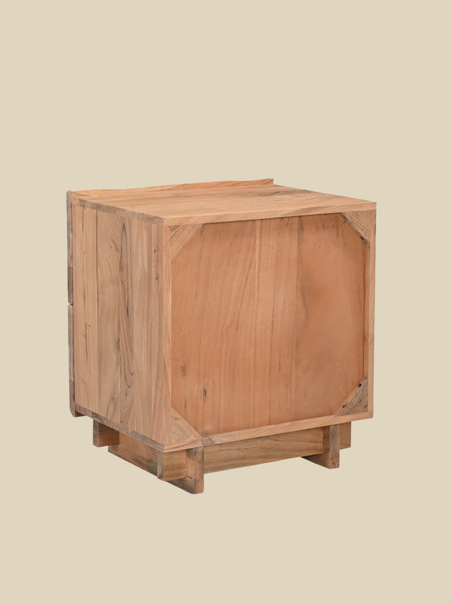 Alder Two Drawer Bedside Table